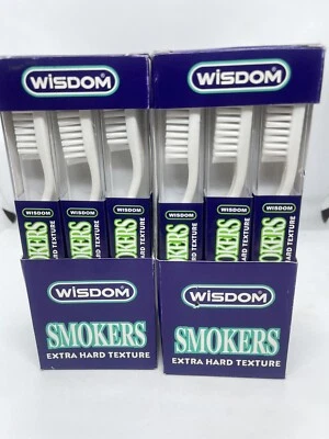 Wisdom 212 Smokers Toothbrush EXTRA HARD - White /RED Colour