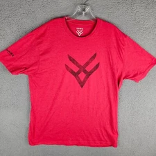 HAWX Work Gear T-Shirt Men's Size M Red Short Sleeve Crewneck Logo