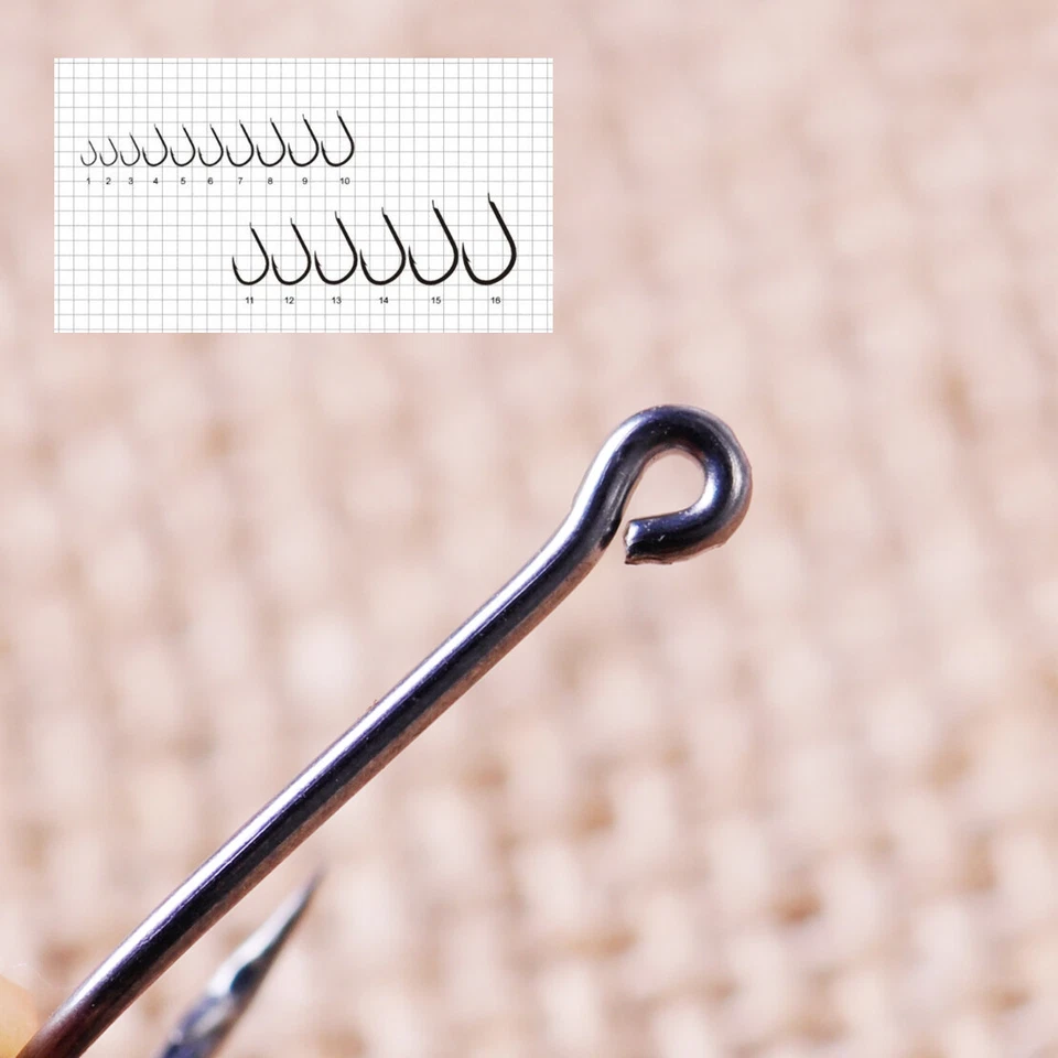 500 / 100 FISHING EYED HOOKS HOOK MIX COARSE CARP TACKLE SET BAIT SEA RIVER UK - Image 4 of 4