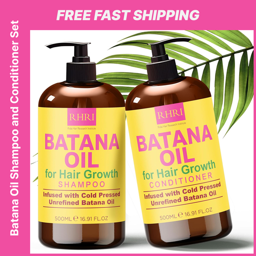 Batana Oil Shampoo & Conditioner Set | Natural Hair Growth & Repair