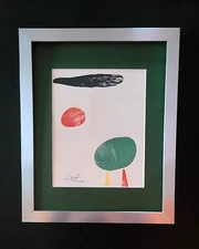 🔥 Joan Miro | Vintage 1983 Signed Colorful Print | Mounted and Framed