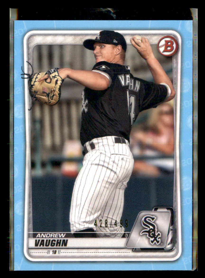 2020 Bowman Draft Sky Blue #BD-153 Andrew Vaughn  SN499
