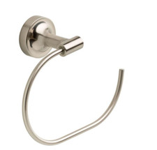 Franklin Brass VOI46-SN Voisin Bath Towel Ring Satin Nickel Finish