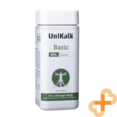 Unikalk Calcium Basic 180 Tabletten Stärker Körper Calcium Nahrungsergänzung