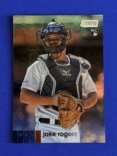 2020 Stadium Club Jake Rogers Tigers Rainbow Foil SP Rookie Card #295; #d /25. rookie card picture