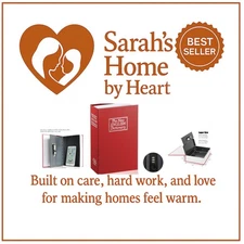 Book Safe with Combination Lock Home Dictionary Metal Safe Box for Home Offic...