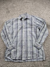 Tommy Bahama Shirt Medium Mens Multicolor Plaid Long Sleeve Button Up Cotton