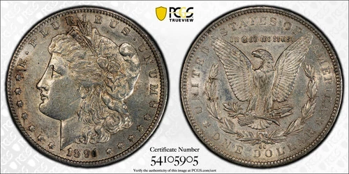 1891-CC MORGAN DOLLAR PCGS XF DETAILS
