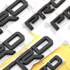 Set Of 3 Side Pillar Plate Badges For Tacoma Tundra Pro Emblem Rear Liftgate