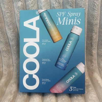 Coola Travel Set! Minis Clear Sunscreen Sprays SPF 50