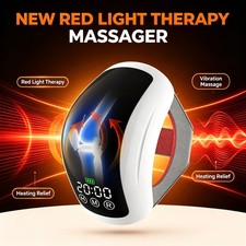 Red Near Infrared Light Knee Massager Heating Vibration Joint Pain Relief Therap