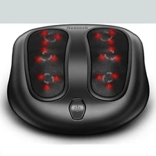 SHIATSU FOOT MASSAGER with Infrared Heat • Pain Relief & Stress Relief Machine