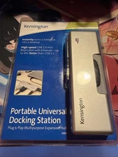 Kensington Portable Universal Docking Station Plug And Play Expansion Hub 33055