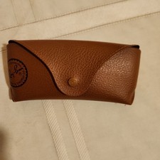 Ray-Ban Leather Sunglasses Case Only Brown Tan