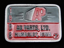 RC13126 NOS VINTAGE 1997  AG PARTS, LTD.  TRACTOR COMMEMORATIVE BELT BUCKLE