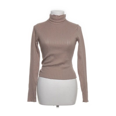 NA-KD Reborn, Rollkragenpullover, Größe: S, Beige, Einfarbig, Rippenstrick #dXR
