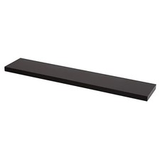 GoodHome Cusko Black Rectangular Floating shelf (L)118cm x (D)23.5cm
