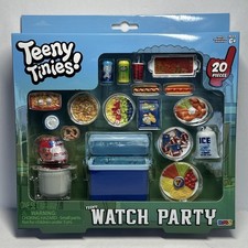 Teeny Tinies WATCH PARTY Mini Food Playset Toy Doll Dollhouse Miniatures NIP
