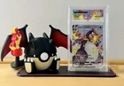 Pokemon - Shiny Charizard Pokeball With TCG Display Stand (Ace,PSA,Beckett)
