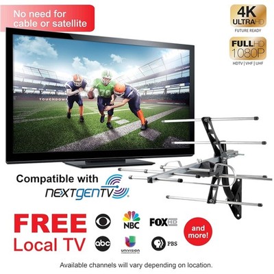 70 Mile Range TV Antenna with J Mount