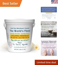 100 Mineral Dead Sea Bath Salts 5 lbs - Detoxifying  Exfoliating for Dry Skin
