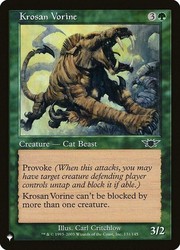 Krosan Vorine 131/145 The List