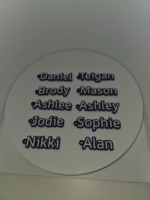 Personalisierter Schlüsselanhänger mit Namen 3D-Druck | Individueller Taschenanhänger für Schulranzen, Rucksäcke