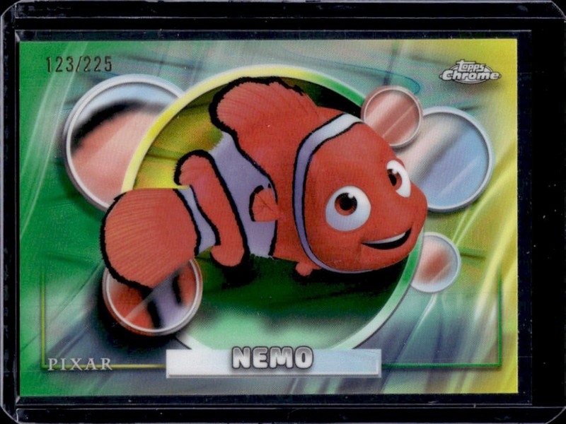 2026 Topps Chrome Disney Nemo Yellow & Green RayWave #/225 Finding