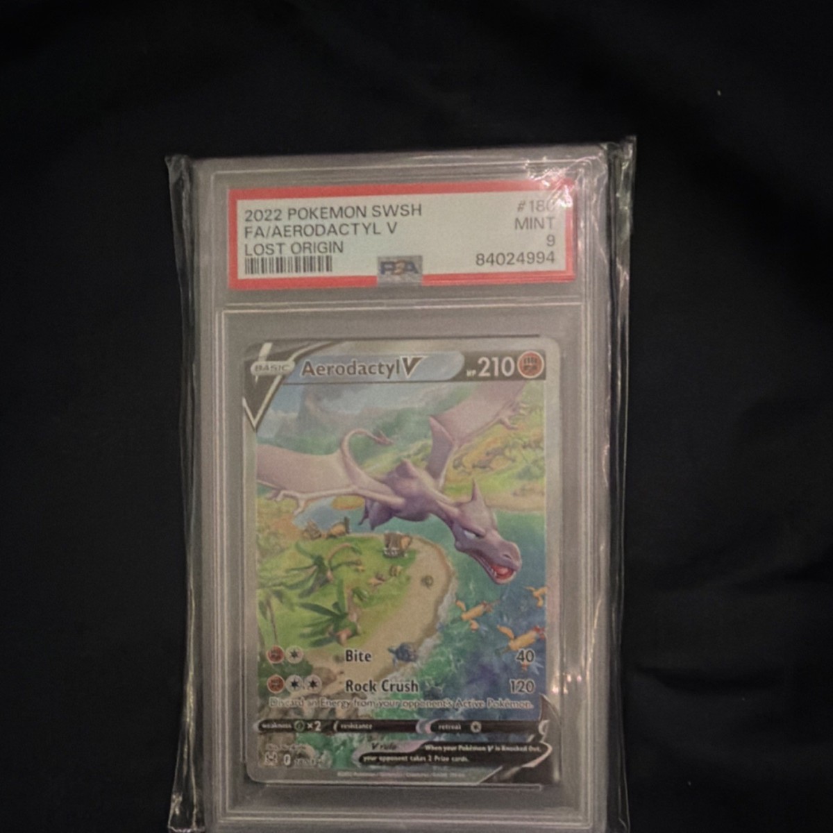 Aerodactyl V (Alternate Full Art) 180/196 Swsh11: Lost Origin Holo