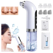 Blackhead Remover Pore Vacuum, Face Vacuum Pore Cleanser, Usb Rechargeable Water