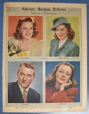 1/19/1941 - CT Picture Section w/ Maureen O'Hara, JOHN WAYNE and JUDY GARLAND