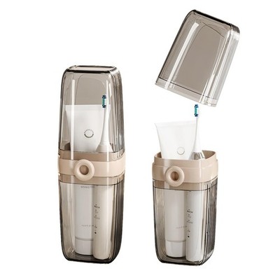Topavatop Toothbrush Travel Case, 2 in 1 Toothbrush Holder and Rinse Cup, Lar...