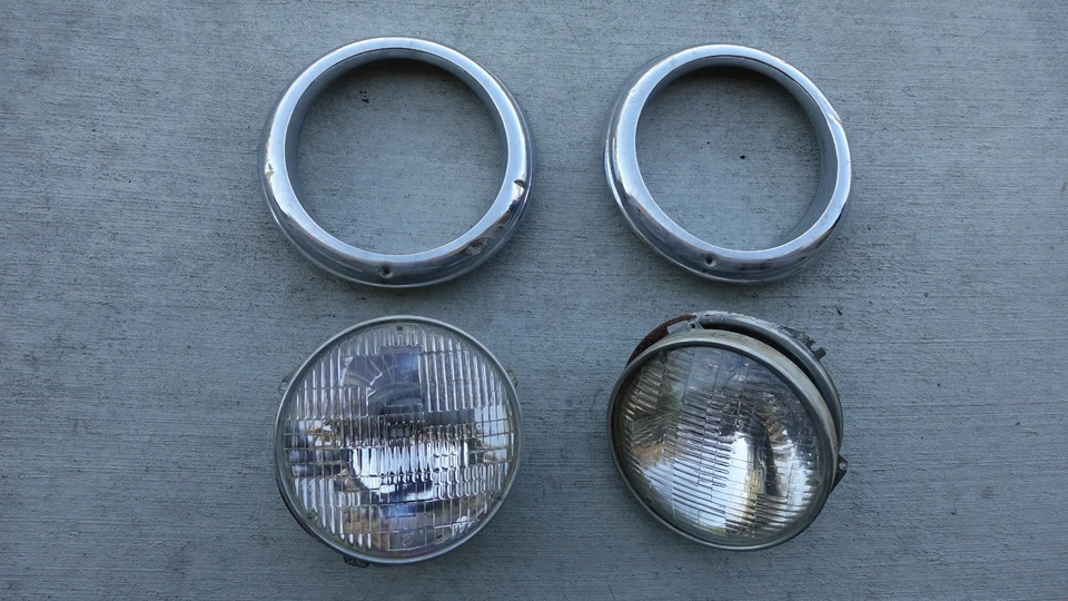 Пара фар 1959 Mercedes W105 220 правая или левая сторона от оригинального производителя - Изображение 3 из 4