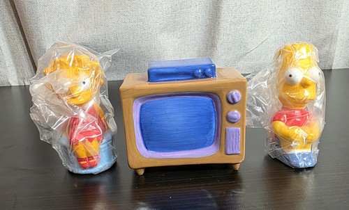 Treasure Craft The Simpsons Salt & Pepper Set Shaker Bart & Lisa With Box
