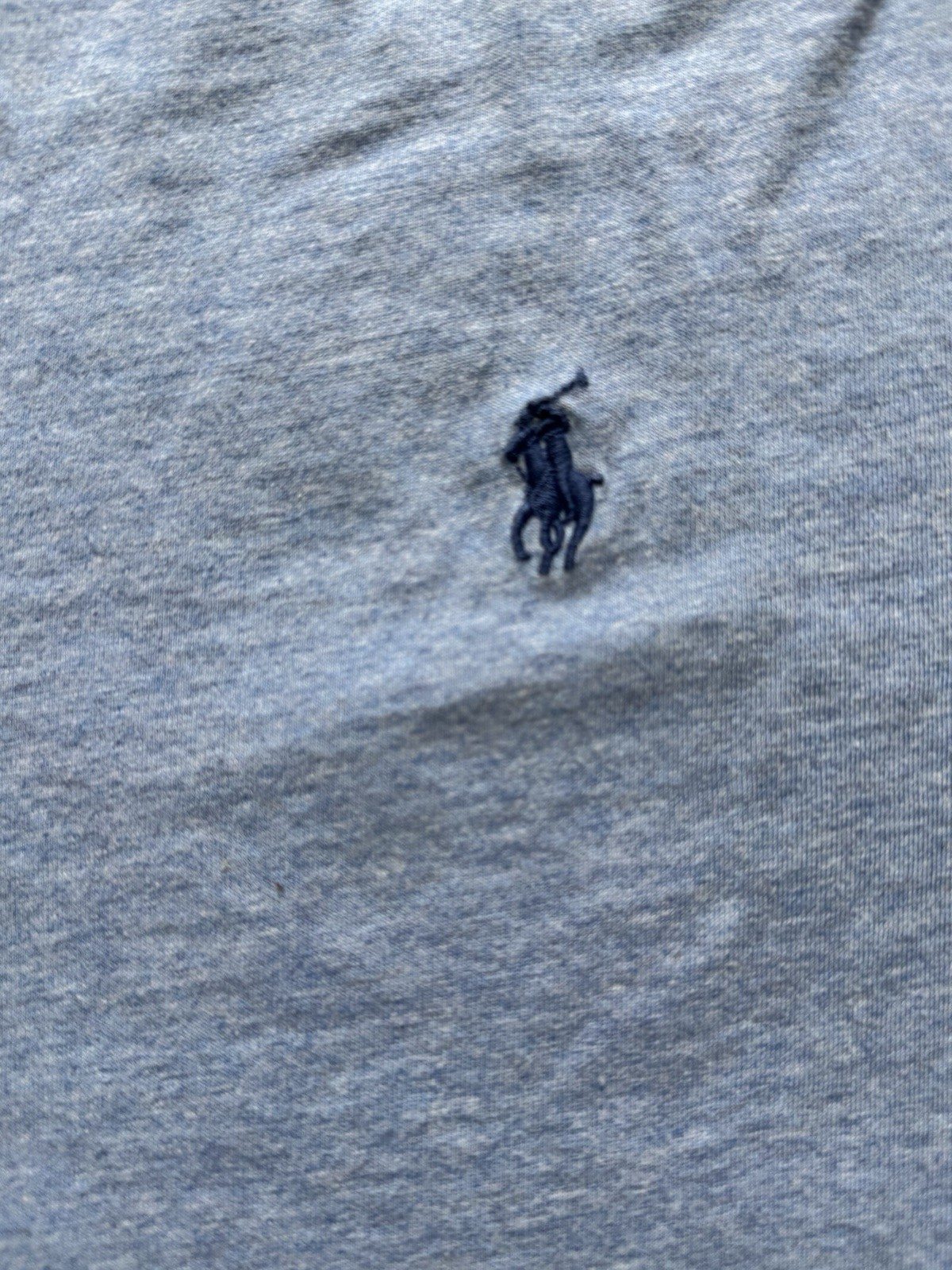 Polo Ralph Lauren camicia uomo grande scollo a V blu manica corta maglietta blu pony