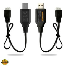 2S Lipo Battery USB Charger Cable with XH-3P Connector Plug Fast Charging 2Pa...