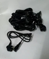 European CEE 7/7 Right Angle Plug to IEC C13 Cord, 18AWG, 5.5ft, 17pcs