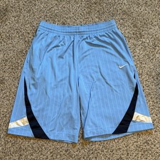 VTG Nike Basketball Shorts Mens M Carolina Bl...