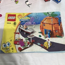 LEGO 3834 SpongeBob Good Neighbours at Bikini Bottom 99% Complete (NO Minifigs)