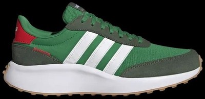 adidas Run 70s HQ1993 Green White Red Gray Colorblock Low Top Lace Up Sneaker
