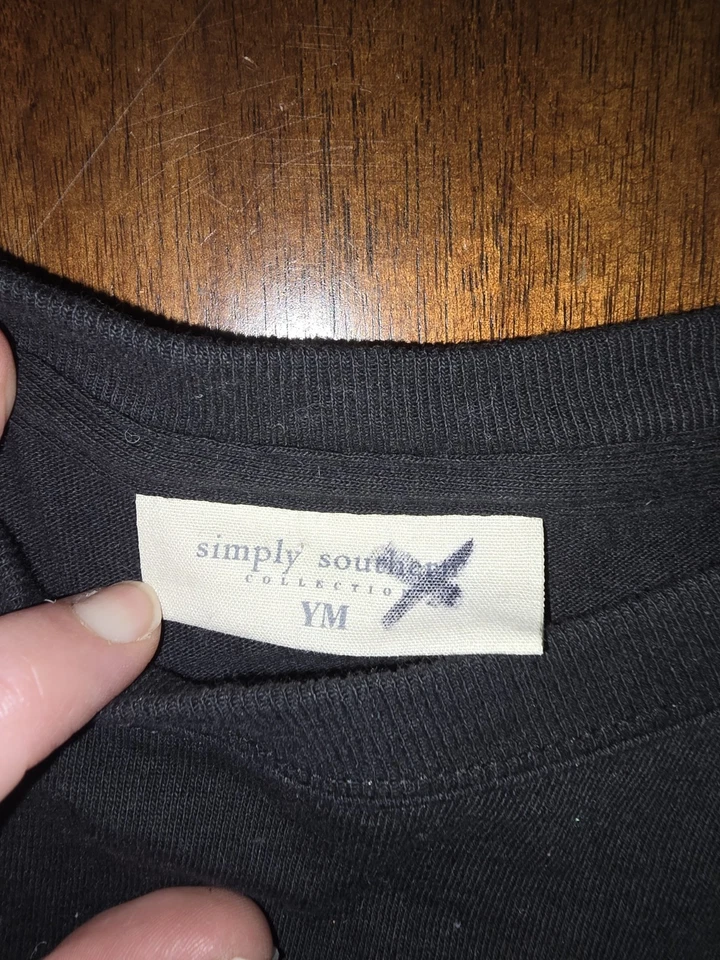 Simply Southern Girls Your Medium Christmas Highlands Cow Long Sleeve Shirt - Image 3 of 4