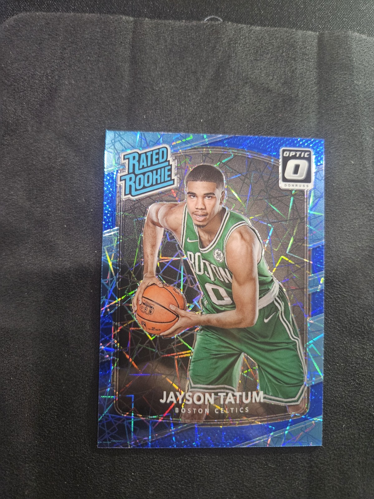 Jayson Tatum 2017-18 Panini Donruss Optic Blue Velocity Rated Rookie