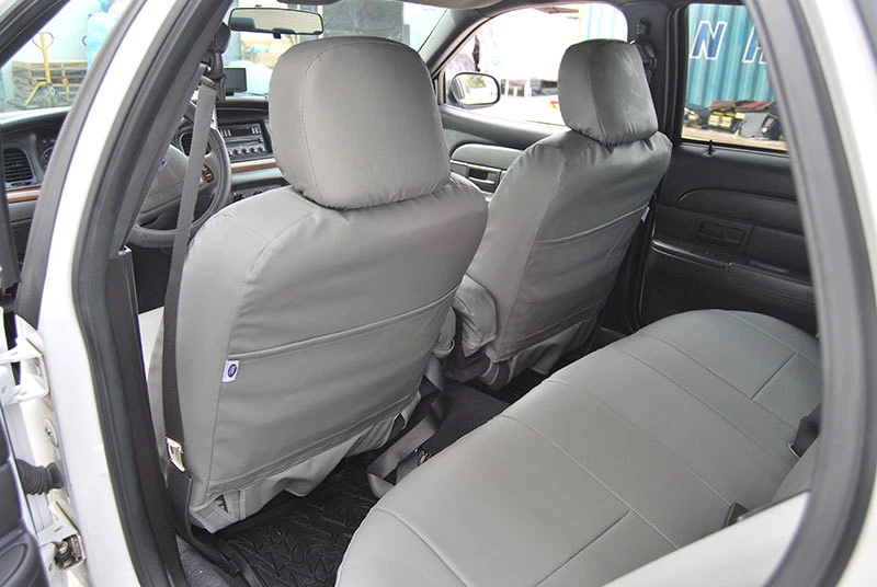 2 fundas de asiento delanteras para ford crown victoria 1998-2011 iggee s. cuero ajuste personalizado Foto 4 de 4