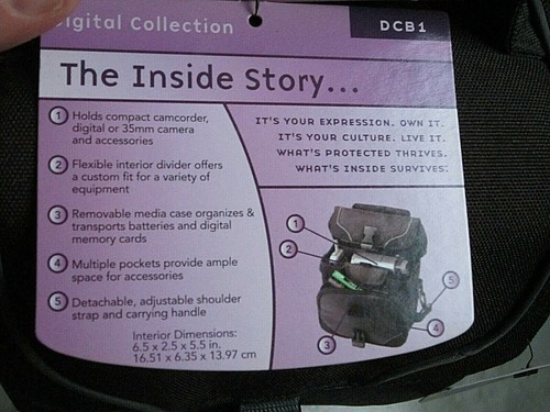 NWT 2003 CASE LOGIC DCB1 DIGITAL PHOTO VIDEO BAG - Picture 2 of 9