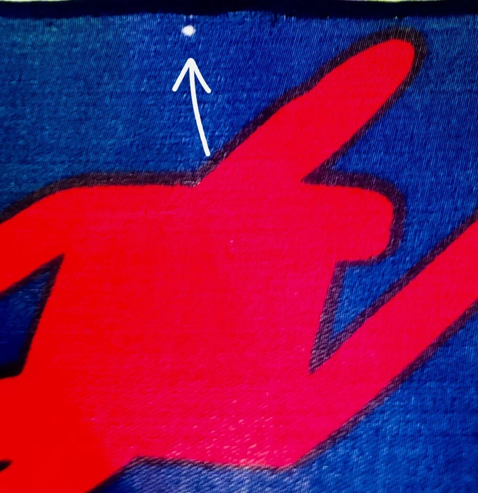 Винтажный Schiaparelli шелковый шарф красный белый синий геометрический Roulottage MCM Couture - Изображение 4 из 4