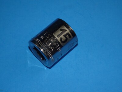 Craftsman 45857 G2D HI VIS 15mm 6 Point 3/8'' Drive Shallow Easy Read Socket B6