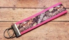 Pink Tree Camo / Like Realtree Wrist Keyfob / Wristlet Keychain