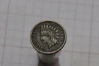 🧭 🇺🇸 USA INDIAN HEAD CENT 1863 VARIETY 2 FINE DETAILS B68 #3714