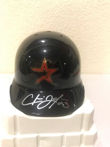 Chris Johnson signierter Houston Astros Minihelm Tristar - Bild 1 von 4