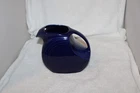 Homer Laughlin Fiestaware Cobalt Blue 7 inch Disc Pitcher, NOS,